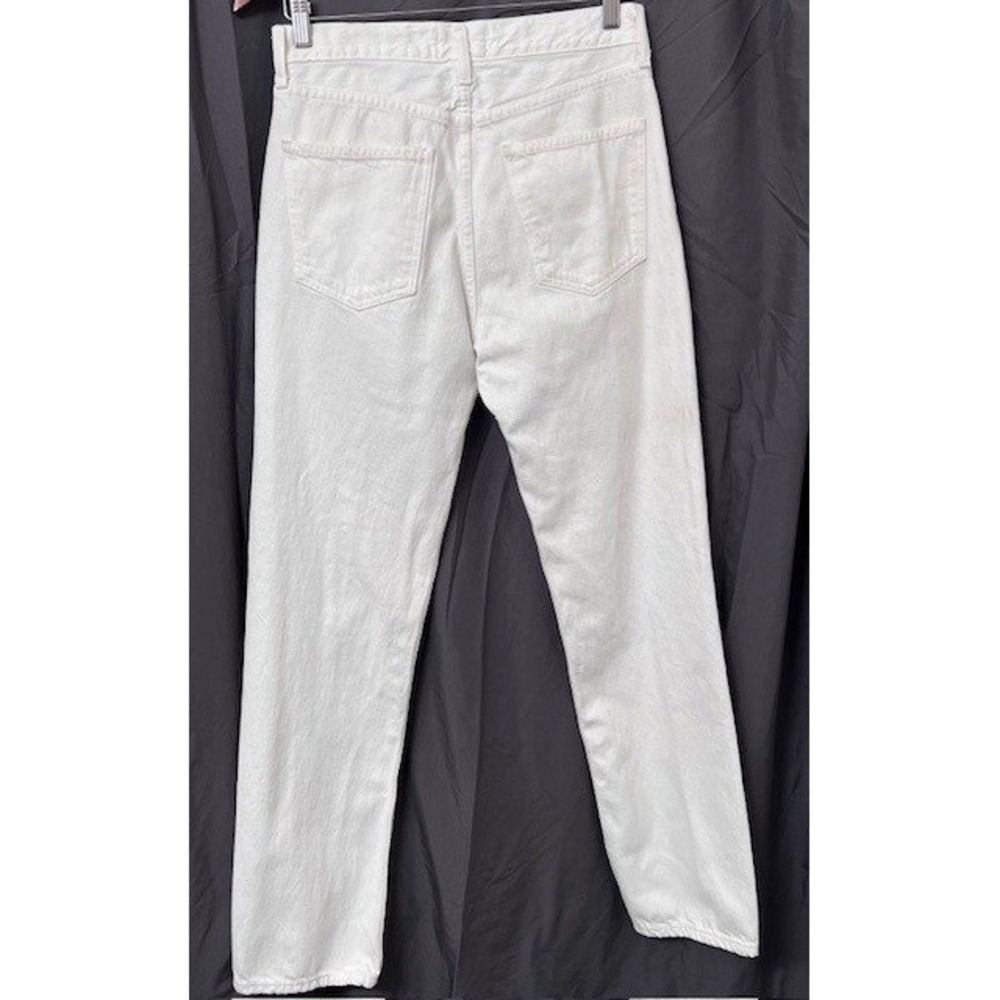AGOLDE Lana Slice White High Rise Straight Leg Jeans Chic Organic Cotton Size 27 - Picture 5 of 5